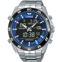 Ceasuri & Bijuterii Bărbați Cesuri Analogic- digital Lorus RW629AX5, Quartz, 46mm, 10ATM Argintiu