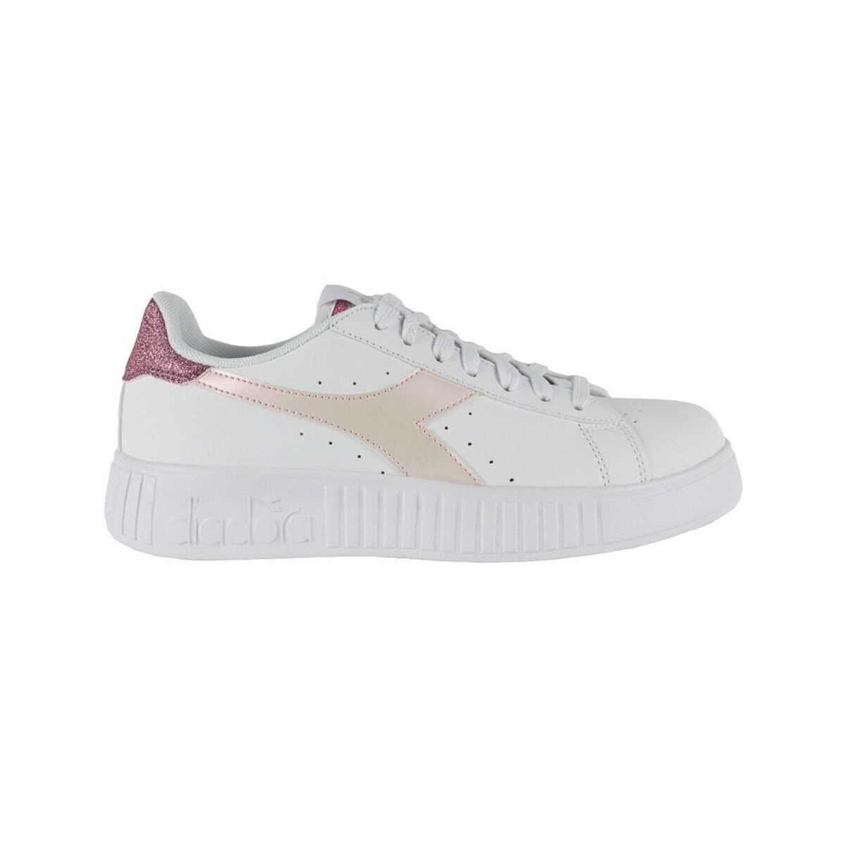 Pantofi Femei Sneakers Diadora 101.178338 01 C3113 White/Pink lady Alb