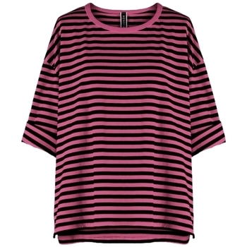 Îmbracaminte Femei Topuri și Bluze Wendy Trendy Top 110641 - Black/Pink roz