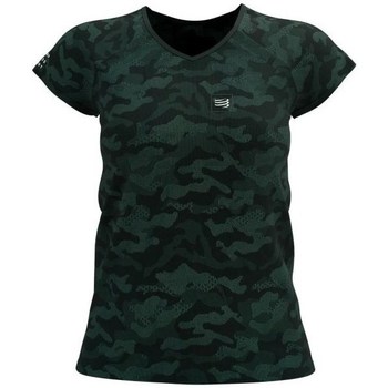 Îmbracaminte Femei Tricouri mânecă scurtă Compressport Premium Negre, Verde