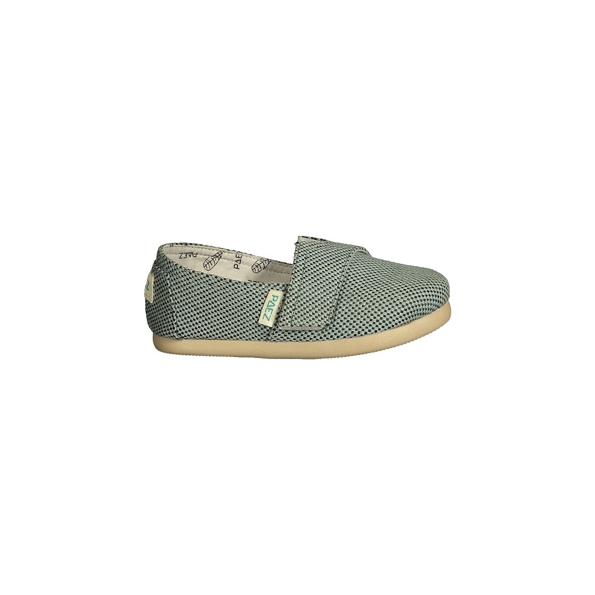 Pantofi Copii Espadrile Paez Kids Gum Classic - Panama Grey Green Gri