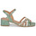 Pantofi Femei Sandale JB Martin VICTORIA Vintage / Verde salvie / Craie / Auriu