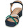Pantofi Femei Sandale JB Martin VICTORIA Catifea / Albastru / Craie / Smarald