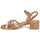 Pantofi Femei Sandale JB Martin VICTORIA Catifea / Camel / Auriu / Craie