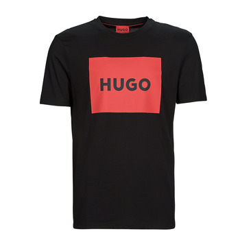 Îmbracaminte Bărbați Tricouri mânecă scurtă HUGO Dulive222 Negru / Roșu