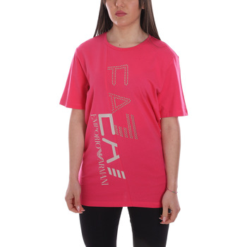 Îmbracaminte Femei Tricouri mânecă scurtă Ea7 Emporio Armani 3LTT20 TJBEZ roz