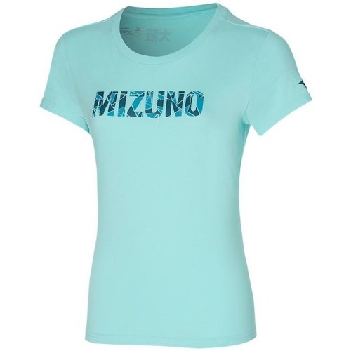Îmbracaminte Femei Tricouri mânecă scurtă Mizuno Athletic Tee albastru