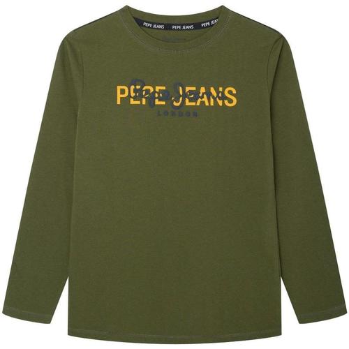 Îmbracaminte Băieți Tricouri mânecă scurtă Pepe jeans  verde
