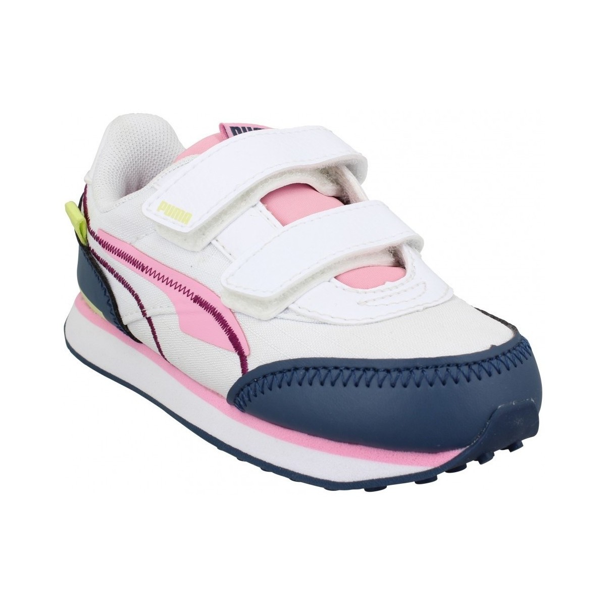 Pantofi Copii Sneakers Puma Future Rider Twofold V Toile Enfant Blanc Rose Alb