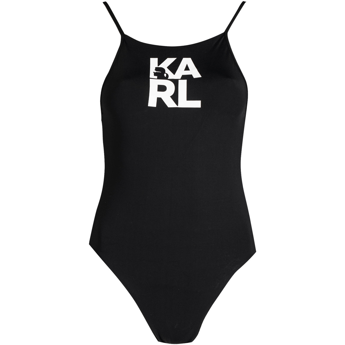 Îmbracaminte Femei Maiouri și Shorturi de baie Karl Lagerfeld KL22WOP01 | Printed Logo Negru
