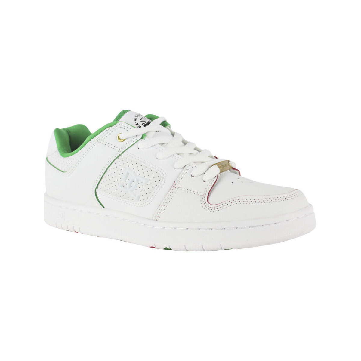 Pantofi Bărbați Sneakers DC Shoes Manteca alexis ADYS100686 WHITE/RED (WRD) Alb