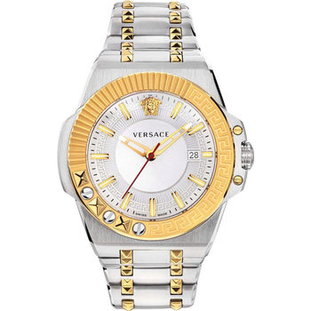 Ceasuri & Bijuterii Bărbați Ceasuri Analogice Versace  Argintiu