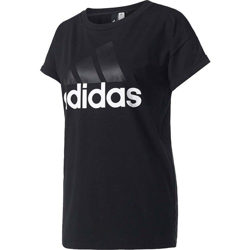 Îmbracaminte Femei Tricouri mânecă scurtă adidas Originals Ess Linear Tee Negru