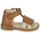 Pantofi Fete Sandale Little Mary CIDONIE Maro / Auriu