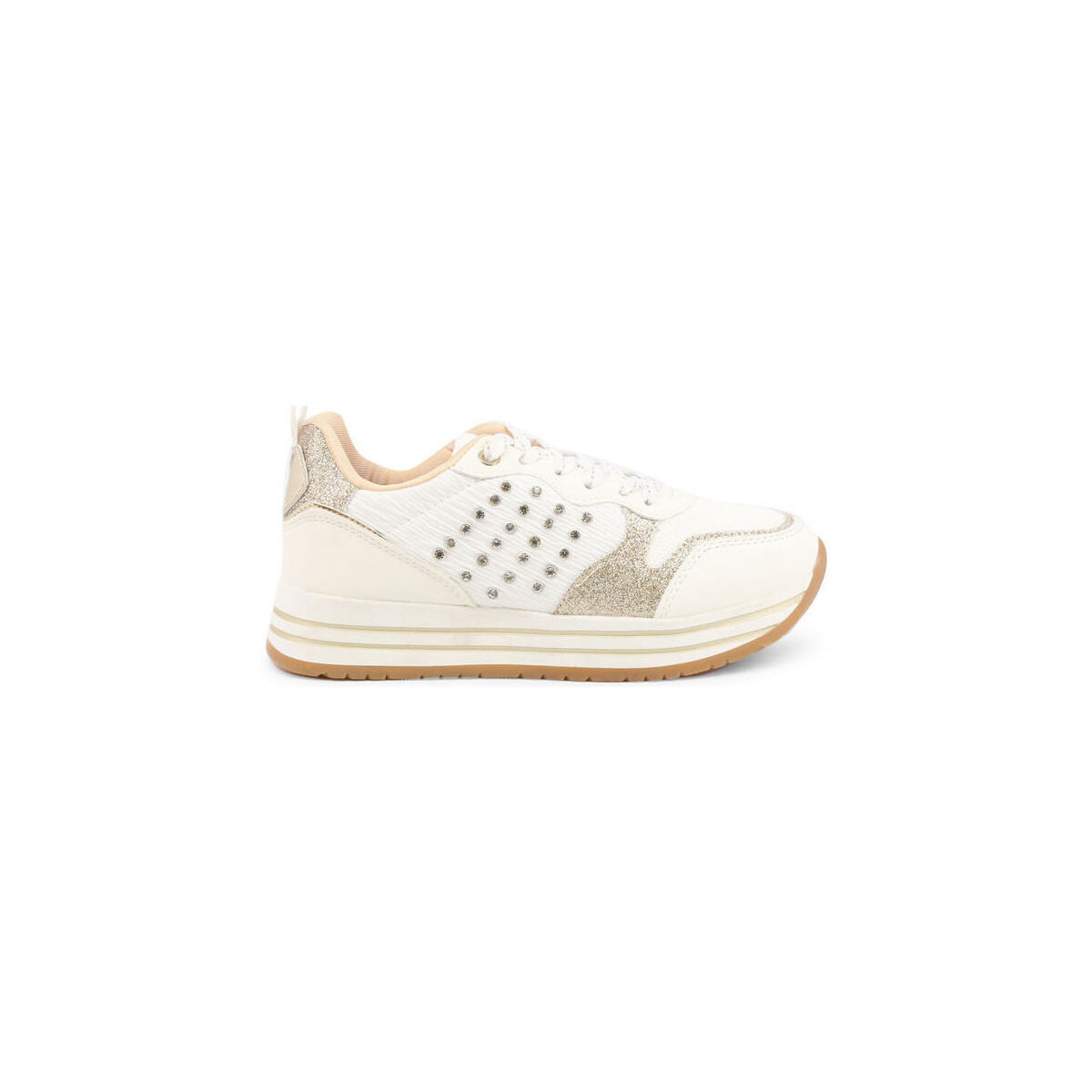 Pantofi Bărbați Sneakers Shone 9110-010 White Alb