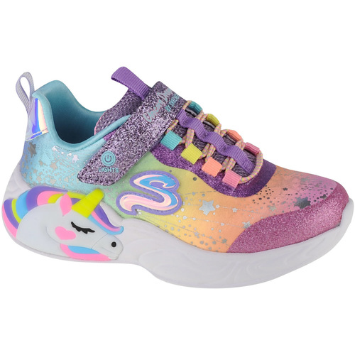 Pantofi Fete Pantofi sport Casual Skechers S-Lights Unicorn Dreams Multicolor
