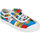 Pantofi Copii Sneakers Kawasaki Cartoon Kids Shoe W/Elastic K202585 2084 Strong Blue Multicolor