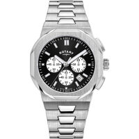 Ceasuri & Bijuterii Bărbați Ceasuri Analogice Rotary GB05450/65, Quartz, 41mm, 10ATM Argintiu