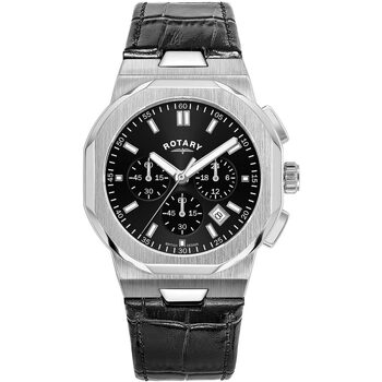 Ceasuri & Bijuterii Bărbați Ceasuri Analogice Rotary GS05450/65, Quartz, 41mm, 10ATM Argintiu