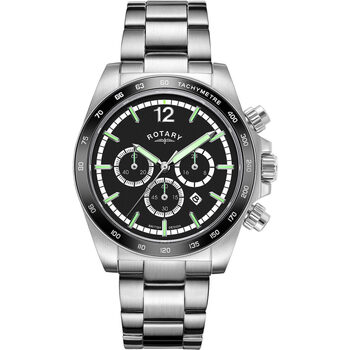 Ceasuri & Bijuterii Bărbați Ceasuri Analogice Rotary GB05440/04, Quartz, 41mm, 10ATM Argintiu