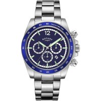 Ceasuri & Bijuterii Bărbați Ceasuri Analogice Rotary GB05440/05, Quartz, 41mm, 10ATM Argintiu