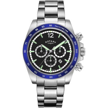 Ceasuri & Bijuterii Bărbați Ceasuri Analogice Rotary GB05440/72, Quartz, 41mm, 10ATM Argintiu