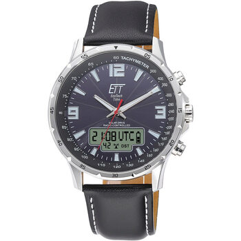 Ceasuri & Bijuterii Bărbați Cesuri Analogic- digital Ett Eco Tech Time EGS-11550-21L, Quartz, 43mm, 10ATM Argintiu