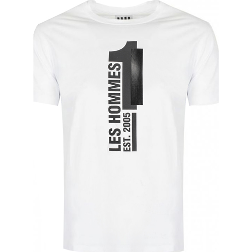 Îmbracaminte Bărbați Tricouri mânecă scurtă Les Hommes LLT205 721P | Round Neck T-Shirt Alb