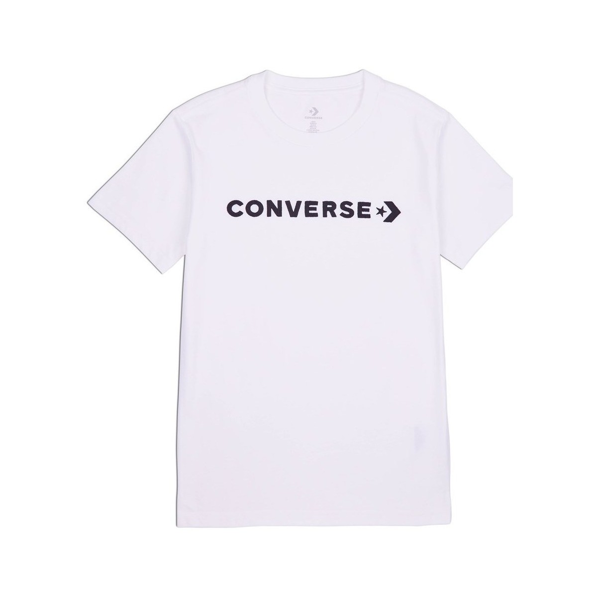 Îmbracaminte Femei Tricouri mânecă scurtă Converse Glossy Wordmark Alb