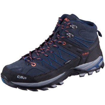 Pantofi Bărbați Drumetie și trekking Cmp Rigel Mid WP Albastru marim, Negre
