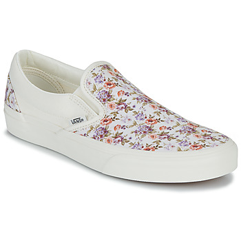 Pantofi Femei Pantofi Slip on Vans CLASSIC SLIP-ON Alb / Multicolor