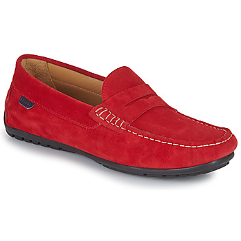 Pantofi Bărbați Mocasini Pellet CADOR Roșu