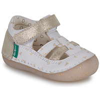 Pantofi Fete Sandale
 Kickers SUSHY Alb / Auriu