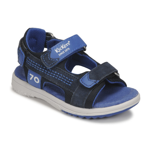 Pantofi Băieți Sandale Kickers PLANE Albastru / Gri