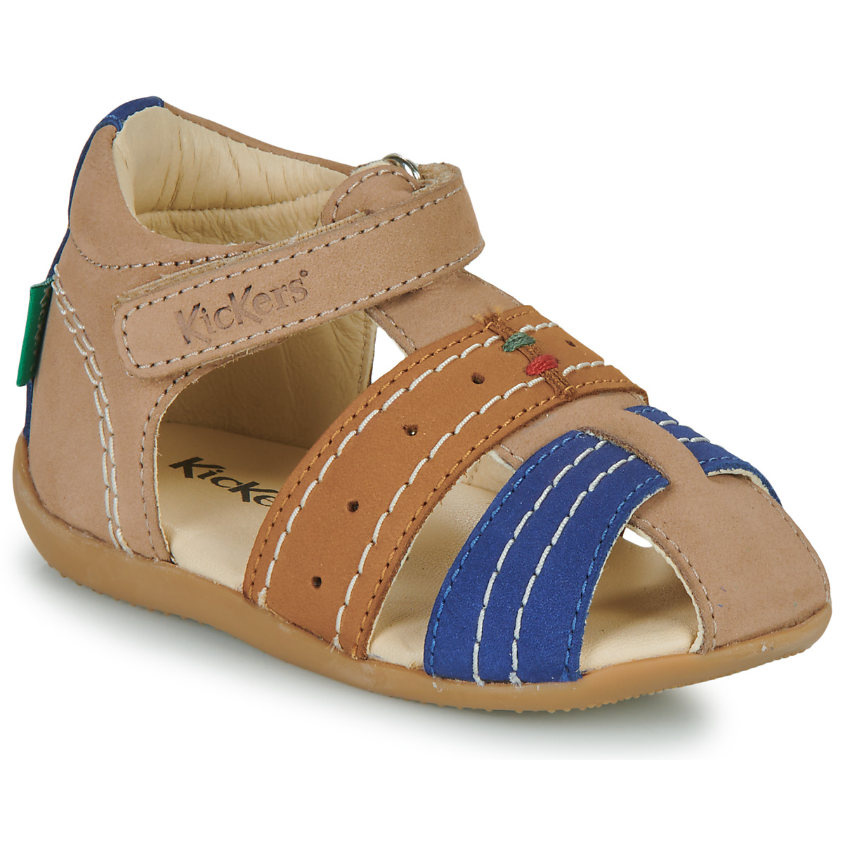 Pantofi Copii Sandale Kickers BIGBAZAR-2 Bej / Albastru