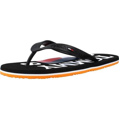 Pantofi Bărbați  Flip-Flops Tommy Jeans RUBBER THONG BEACH Negru