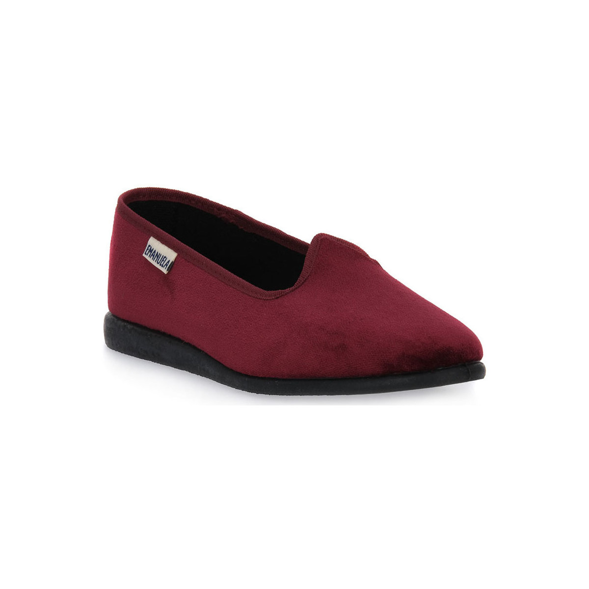 Pantofi Femei Papuci de casă Emanuela 360 BORDO PANTOFOLA roșu