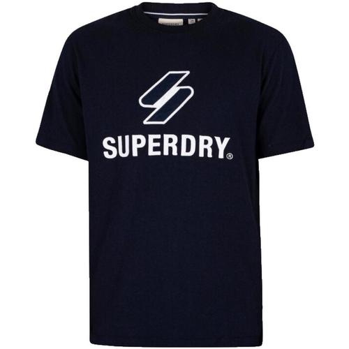 Îmbracaminte Bărbați Tricouri mânecă scurtă Superdry  albastru
