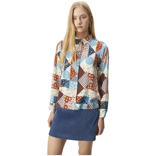 Îmbracaminte Femei Topuri și Bluze Compania Fantastica COMPAÑIA FANTÁSTICA Shirt 41006 - Patchwork Multicolor