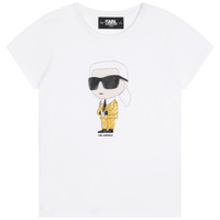 Îmbracaminte Fete Tricouri mânecă scurtă Karl Lagerfeld Z15417-N05-C Alb