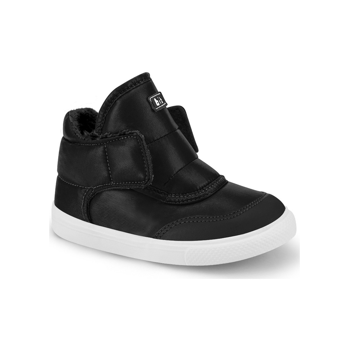 Pantofi Băieți Ghete Bibi Shoes Ghete Unisex Bibi Agility Mini New Black cu Blanita Negru