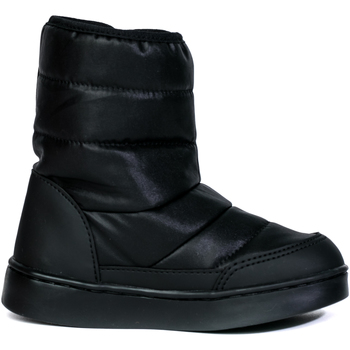 Pantofi Fete Ghete Bibi Shoes Ghete Fete Bibi Urban Boots New Black cu Velcro Imblanite Negru