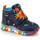 Pantofi Băieți Ghete Bibi Shoes Ghete Baieti LED Bibi Roller Celebration Space Dino albastru