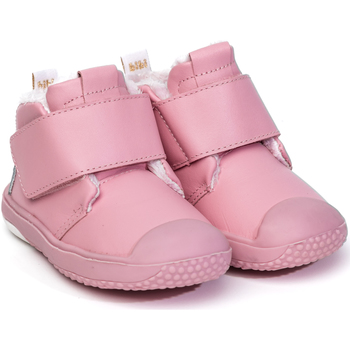 Bibi Shoes Ghete Fete Bibi Prewalker Rosa cu Velcro Imblanite roz