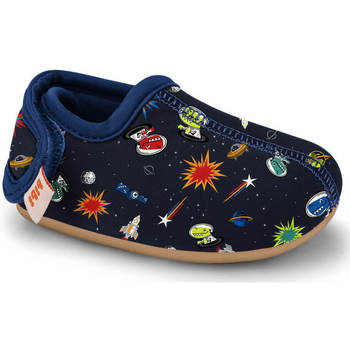 Pantofi Băieți Pantofi sport Casual Bibi Shoes Botosei de Interior Antiderapanti Afeto Joy Space Dino Bleumarin
