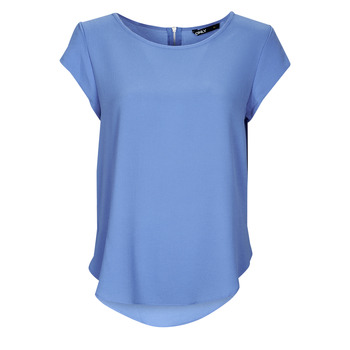Îmbracaminte Femei Topuri și Bluze Only ONLVIC S/S SOLID TOP Albastru
