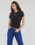 Îmbracaminte Femei Tricouri mânecă scurtă Calvin Klein Jeans MICRO MONO LOGO SLIM Negru