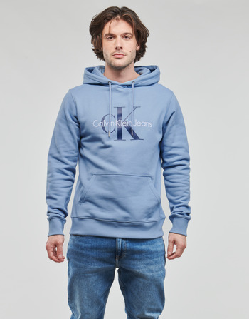 Îmbracaminte Bărbați Hanorace  Calvin Klein Jeans MONOLOGO REGULAR HOODIE Albastru