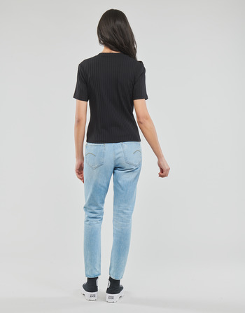 Calvin Klein Jeans RIB SHORT SLEEVE TEE Negru