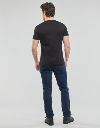 Calvin Klein Jeans TRANSPARENT STRIPE LOGO TEE Negru
